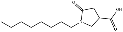 1-octyl-5-oxopyrrolidine-3-carboxylic acid Structure