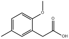 (2-メトキシ-5-メチルフェニル)酢酸 化学構造式