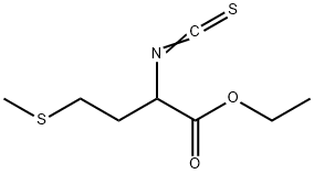 Ethyl 2-isothiocyanato-4-(methylthio)butanoate 化学構造式