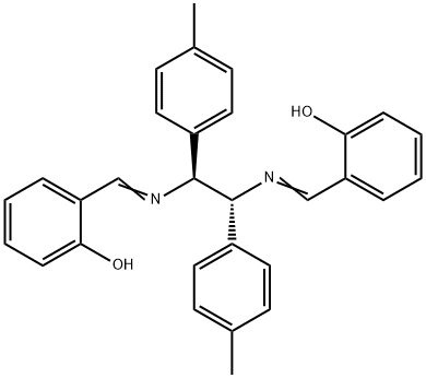 PHENOL, 2,2''-[[1,2-BIS(4-METHYLPHENYL)1,2-ETHANEDIYL]BIS(NITRILOMETHYLIDYNE)]BIS-R,S 化学構造式