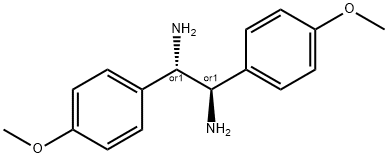 MESO-1,2-BIS(4-METHOXYPHENYL)ETHYLENEDIAMINE Structure
