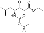 ETHYL(4S)-4-[[(1,1-DIMETHYLETHOXY)CARBONYL]AMINO]-6-METHYL-3-OXOHEPTANOATE,58521-44-1,结构式