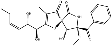 (5S,8S,9R)-8-ベンゾイル-2-[(1S,2S,3Z)-1,2-ジヒドロキシ-3-ヘキセニル]-9-ヒドロキシ-8-メトキシ-3-メチル-1-オキサ-7-アザスピロ[4.4]ノナ-2-エン-4,6-ジオン