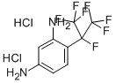 1,3-DIAMINO-4-(HEPTAFLUOROISOPROPYL)BENZENE DIHYDROCHLORIDE Structure