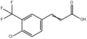 4-氯-3-(三氟甲基)肉桂酸,58537-09-0,结构式