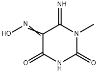 二氢-6-亚氨基-1-甲基-2,4,5-(3H)嘧啶三酮-5-肟,58537-54-5,结构式