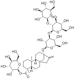 58543-16-1 (4R)-13-[(2-O-β-D-グルコピラノシル-3-O-β-D-グルコピラノシル-β-D-グルコピラノシル)オキシ]カウラ-16-エン-18-酸β-D-グルコピラノシル