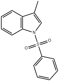 3-甲基-1-(苯磺酰基)-1H-吲哚,58550-84-8,结构式