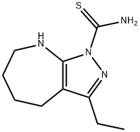 Pyrazolo[3,4-b]azepine-1(4H)-carbothioamide, 3-ethyl-5,6,7,8-tetrahydro- (9CI),585514-99-4,结构式
