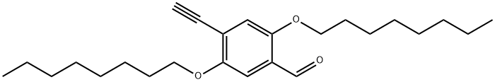 Benzaldehyde, 4-ethynyl-2,5-bis(octyloxy)- Struktur