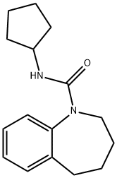 1H-1-Benzazepine-1-carboxamide,N-cyclopentyl-2,3,4,5-tetrahydro-(9CI) Struktur