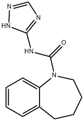 1H-1-Benzazepine-1-carboxamide,2,3,4,5-tetrahydro-N-1H-1,2,4-triazol-3-yl- Structure