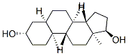 5α-アンドロスタン-3β,17α-ジオール 化学構造式