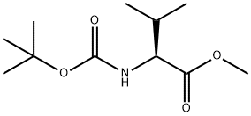 N-(叔丁氧基羰基)-L-缬氨酸甲酯, 58561-04-9, 结构式