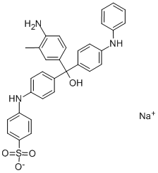 [[4-[(4-amino-m-tolyl)[4-(phenylimino)cyclohexa-2,5-dien-1-ylidene]methyl]phenyl]amino]benzenesulphonic acid,58569-23-6,结构式
