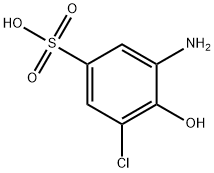 3-アミノ-5-クロロ-4-ヒドロキシベンゼンスルホン酸 化学構造式
