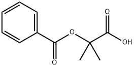 2-(ベンゾイルオキシ)-2-メチルプロパン酸 化学構造式