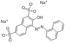 3-羟基-4-(1-萘基偶氮)-2,7-萘二磺酸二钠, 5858-33-3, 结构式