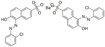 barium 5-[(2-chlorophenyl)azo]-6-hydroxynaphthalene-2-sulphonate Structure