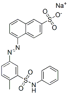 sodium 5-[[3-(anilinosulphonyl)-4-methylphenyl]azo]naphthalene-2-sulphonate|5-[[3-(苯胺基磺酰基)-4-甲基苯基]偶氮]萘-2-磺酸钠