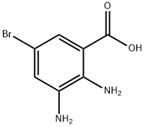 2,3-二氨基-5-溴苯甲酸, 58580-09-9, 结构式