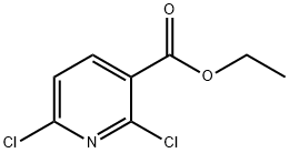 2,6-ジクロロニコチン酸エチル 化学構造式
