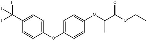 (R)-(+)-ETHYL 2-(4-(4-(TRIFLUOROMETHYL)PHENOXY)PHENOXY)PROPIONATE) Struktur