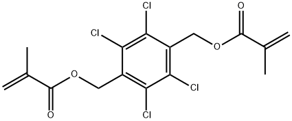 (tetrachloro-1,4-phenylene)bis(methylene) bismethacrylate Structure