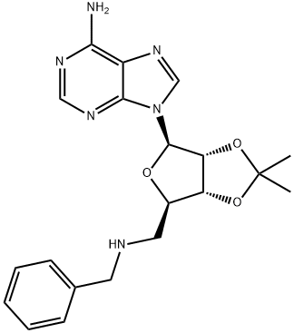 (2R,3S,4R,5R)-2-(aMinoMethyl)-5-(6-(benzylaMino)-1H-purin-9(6H)-yl)tetrahydrofuran-3,4-diol Structure
