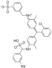 5863-49-0 N-[4-[(2-Chlorophenyl)[3-methyl-4-[(3-sodiosulfobenzyl)amino]phenyl]methylene]-2-methyl-2,5-cyclohexadien-1-ylidene]-3-sulfonatobenzenemethanaminium