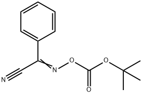 2-(叔丁氧羰基氧亚氨基)-2-苯乙腈,58632-95-4,结构式