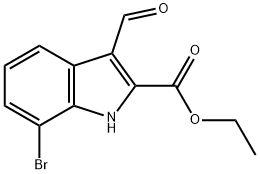 1H-인돌-2-카르복실산,7-브로모-3-포르밀-,에틸에스테르