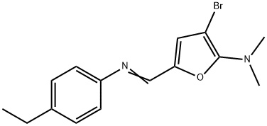 586339-32-4 2-Furanamine,  3-bromo-5-[[(4-ethylphenyl)imino]methyl]-N,N-dimethyl-