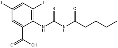 3,5-DIIODO-2-[[[(1-OXOPENTYL)AMINO]THIOXOMETHYL]AMINO]-BENZOIC ACID|