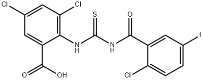 3,5-DICHLORO-2-[[[(2-CHLORO-5-IODOBENZOYL)아미노]티옥소메틸]아미노]-벤조산