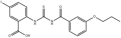 5-IODO-2-[[[(3-PROPOXYBENZOYL)AMINO]THIOXOMETHYL]AMINO]-BENZOIC ACID|