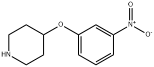 3-NITROPHENYL 4-PIPERIDINYL ETHER Struktur