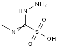 Methanesulfonic  acid,  hydrazino(methylimino)-  (9CI) 结构式