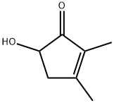 2,3-Dimethyl-5-hydroxy-2-cyclopentene-1-one,58649-31-3,结构式