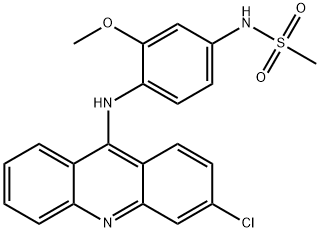 N-[3-Methoxy-4-[(3-chloroacridine-9-yl)amino]phenyl]methanesulfonamide Structure