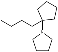 Pyrrolidine, 1-(1-butylcyclopentyl)- (9CI) Structure