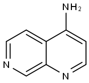 1,7-萘啶-4-胺,58680-41-4,结构式