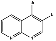 3,4-Dibromo-1,8-naphthyridine Structure