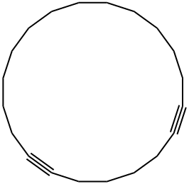 1,7-Cycloicosadiyne Struktur