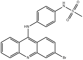 N-[4-[(3-Bromo-9-acridinyl)amino]phenyl]methanesulfonamide Structure