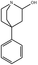4-フェニル-1-アザビシクロ[2.2.2]オクタン-2-オール 化学構造式