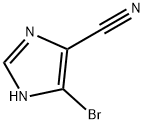 1H-Imidazole-4-carbonitrile,  5-bromo- Struktur