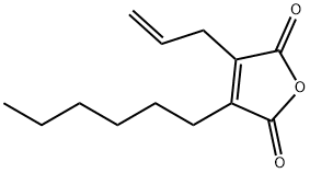 2,5-Furandione, 3-hexyl-4-(2-propenyl)- (9CI) Struktur