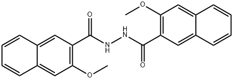 3-Methoxy-2-naphthalenecarboxylic acid 2-[(3-methoxy-2-naphthalenyl)carbonyl] hydrazide Structure