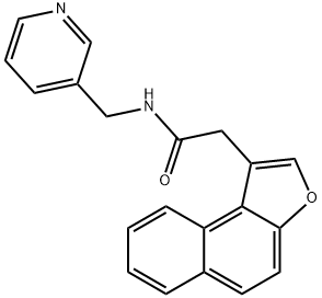 Naphtho[2,1-b]furan-1-acetamide, N-(3-pyridinylmethyl)- (9CI) Structure